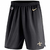 Men's New Orleans Saints Nike Black Knit Performance Shorts